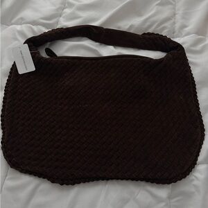 Dark brown slouch bag